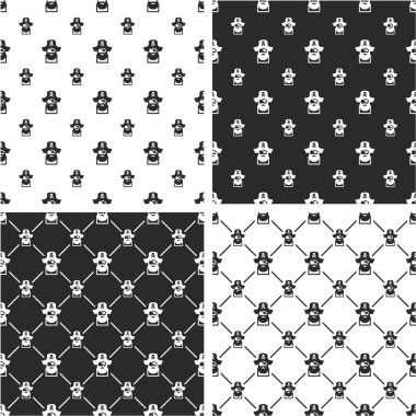 Korsan Kaptan Avatar Big & Küçük Dikişsiz Desen Seti