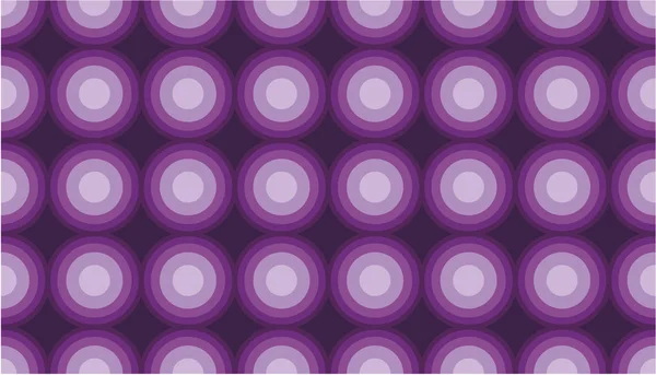 Purple Circle Retro Seamless Vector Pattern or Seamless Vector B — Stock Vector