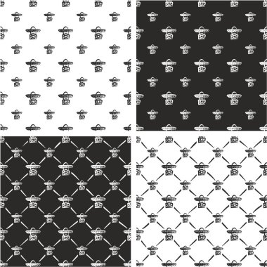 Sombrero Avatar Freehand ile Meksikalı Büyük & Küçük Kusursuz Patte