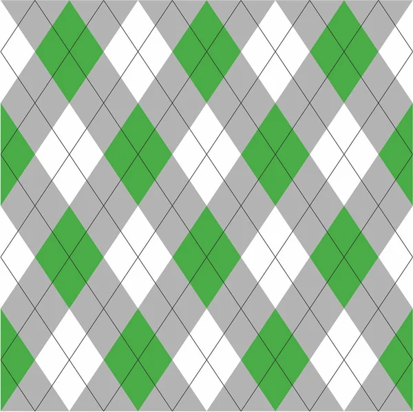 Patrón vectorial abstracto sin costura rombo verde o Abstr sin costura — Vector de stock