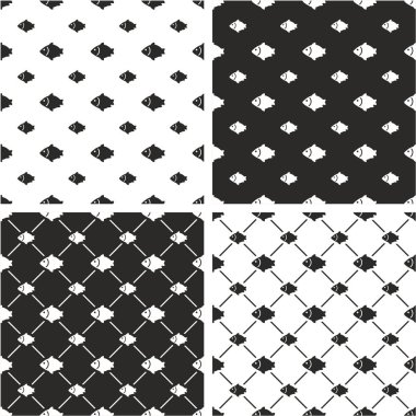 Balık Büyük ve Küçük Kusursuz Desen Ayarları