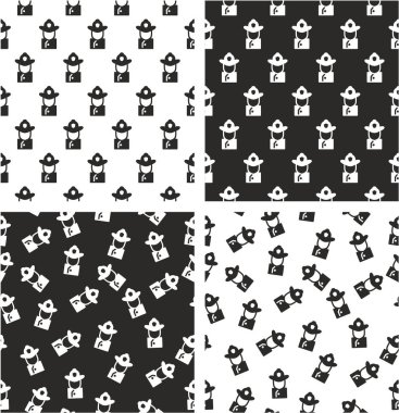 İtfaiyeci Avatar Rastgele Yerleştirildi & Kusursuz Desen Ayarlandı