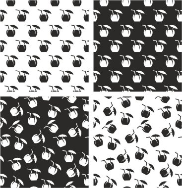 Hindistancevizi Kokteyli Sıralı & Rastgele Dikensiz Desen Ayarlandı