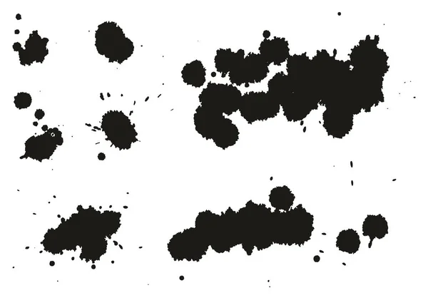 Paint Splatter Dots, Splashes & Backgrounds Set 04. — Archivo Imágenes Vectoriales