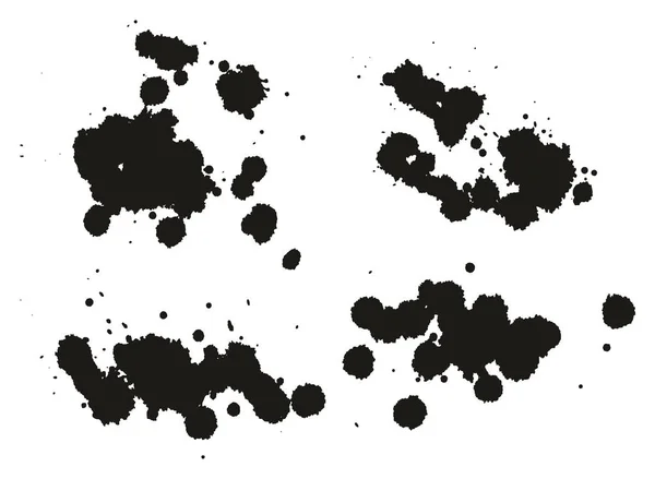 Pintura Splatter Dots, Splashes & Backgrounds Set 06 —  Vetores de Stock