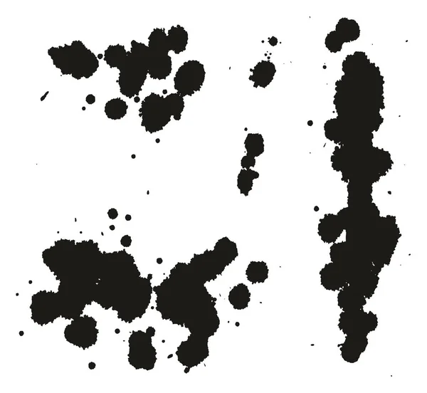 Paint Splatter Dots, Splashes & Backgrounds Set 07. — Archivo Imágenes Vectoriales