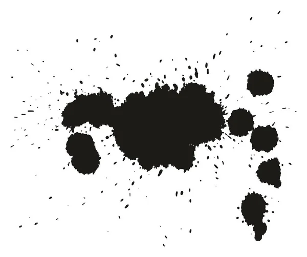 Pintura Splatter Dots, Splashes & Backgrounds Set 16 — Vetor de Stock