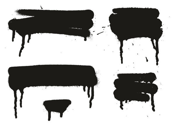 Набор векторных фонов для распыления краски
