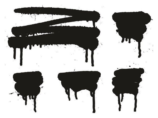 Набор векторных фонов для распыления краски 16
