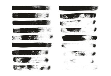 Kaligrafi Boyası Geniş Fırça Düz Çizgiler Yüksek Detay Soyut Vektör Arkaplanı 88. set