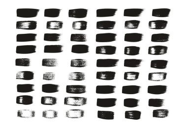 Kaligrafi Boyası Geniş Fırça Düz Çizgiler Yüksek Detay Soyut Vektör Arkaplanı 100 Ayarla