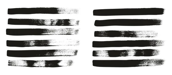 Kalligrafie Farbe Breiter Pinsel Gerade Linien Hohe Details Abstrakter Vektorhintergrund — Stockvektor