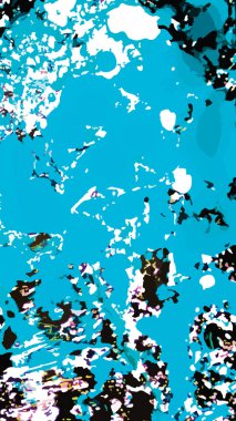 Ebru doku tasarımında lacivert.