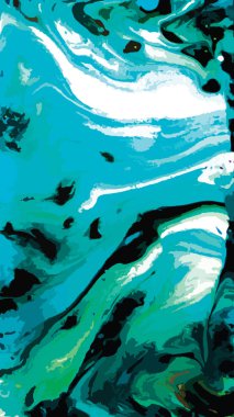 Ebru doku tasarımında lacivert.