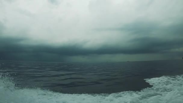 Andaman sea. Thailand. Schrecklicher Sturm. — Stockvideo