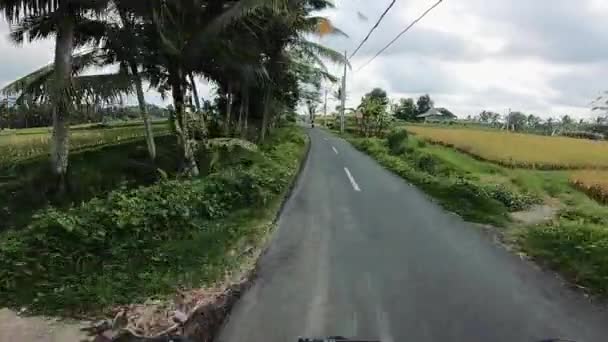 Reis langs de weg. Pad in Thailand. — Stockvideo