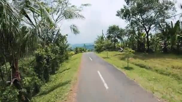 Reis langs de weg. Pad in Maleisië. — Stockvideo