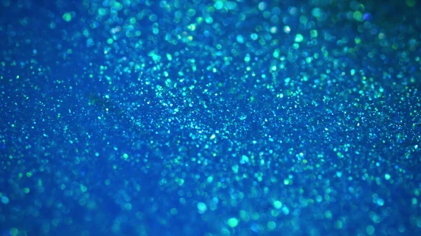 Blå Elegant konst. Magiska blå kristaller rör sig. Kristaller gnistrar. Vätskekonst. — Stockfoto