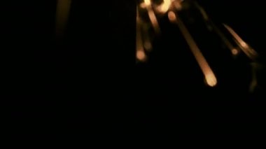 Yeni yıl. Kıvılcım Yakın Çekim.