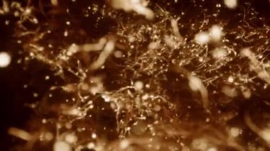 Soyutlama. Yanan Küçük Nesnelerin Küçük Işıkları.