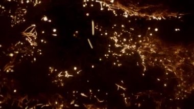 Soyutlama. Yanan Küçük Nesnelerin Küçük Işıkları.