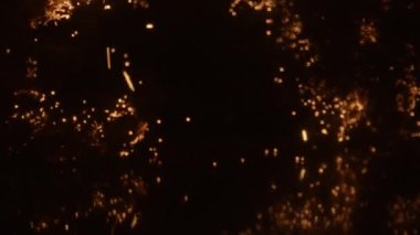 Soyutlama. Yanan Küçük Nesnelerin Küçük Işıkları.