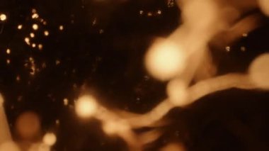 Soyutlama. Yanan Küçük Nesnelerin Küçük Işıkları.