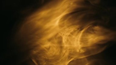 Siyah Arkaplanda Dumanın Soyut Formları.