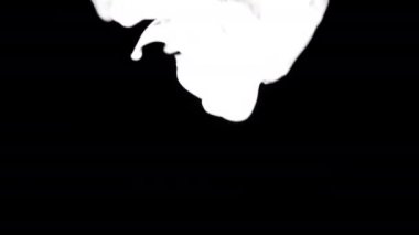 Siyah Arkaplanda Dumanın Soyut Formları.