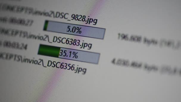 Porcentaje Velocidad Carga Completa — Vídeo de stock
