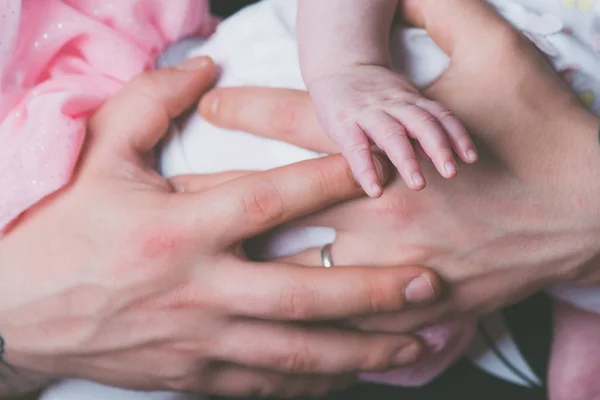 Hands Baby Man Sensory Connections — Stock Photo, Image