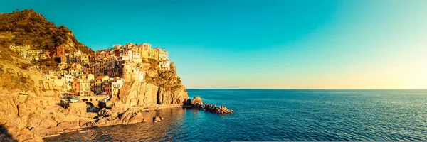Manarola Cinque Terre Italian Riviera Liguria Italy Famous Italian Travel — Stock Photo, Image