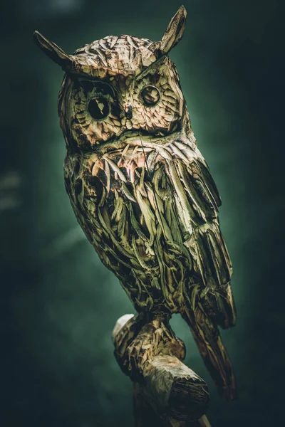 Vaprio Adda Italy May 2019 Owls Festival Owl Sculptures Made — Stock Photo, Image