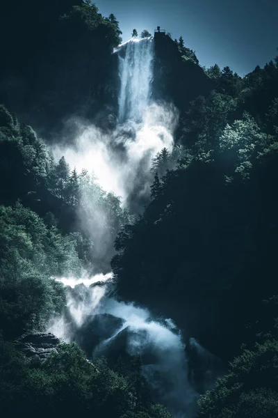 Poder Una Cascada Agua Imagen Estilo Humor Oscuro —  Fotos de Stock