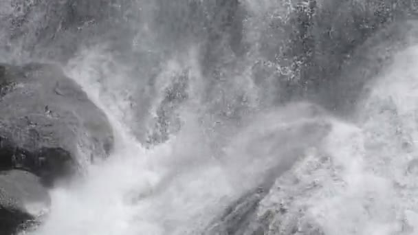 Kracht Van Water Waterval — Stockvideo