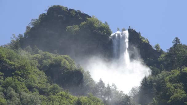 Poder Cascada Agua — Vídeos de Stock