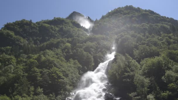 Power Water Waterfall — Stock Video