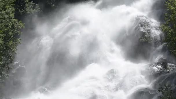 Poder Cascada Agua — Vídeos de Stock