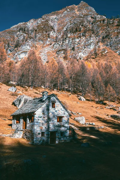 Fall Season Mountain Alpe Devero Piedmont Italy — Stock Photo, Image