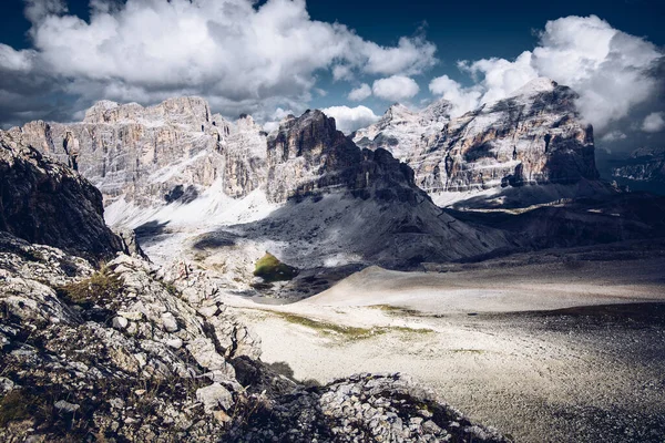 Tofane Pohoří Fanes Cortina Ampezzo Dolomity Unesco Royalty Free Stock Obrázky