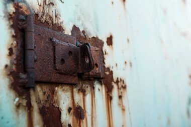 Bir eski paslı mekanizması. Metal Hurda metal döküm