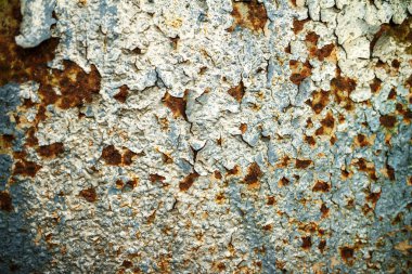 Arka plan ile pas, metal korozyon