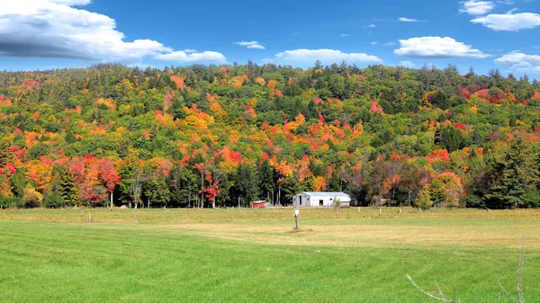 Malebnou Podzimní Krajina Venkova Vermont — Stock fotografie