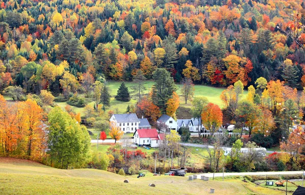 View Rural Vermont Autumn Time — Stock Photo, Image