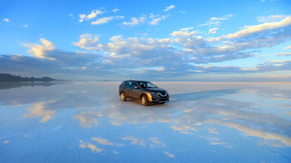 Bonneville Salt Flats Speed Way — Stock Photo, Image