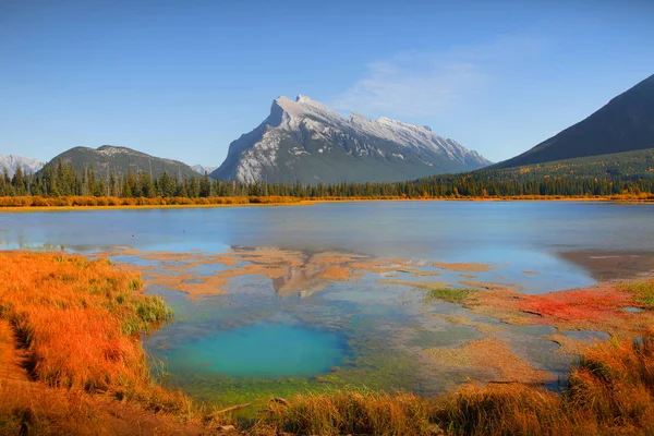 Paysage Pittoresque Des Lacs Vermilion Dans Parc National Banff — Photo