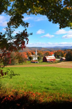 Scenic Peacham town in Vermont clipart