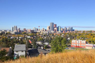 Edowrthy Park Calgary, Alberta manzarası görünümünü Calgary, Alberta, Kanada - 29 Eylül 2017-