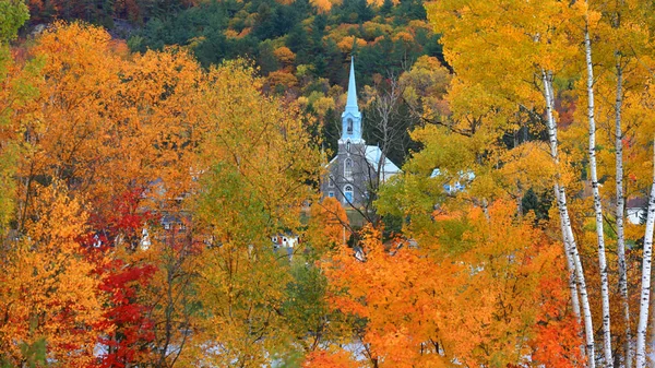 Igreja Grande Piles Cidade Quebec Canadá — Fotografia de Stock