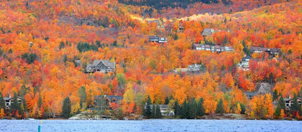 Panoramatický Pohled Obce Mont Tremblant Quebec — Stock fotografie